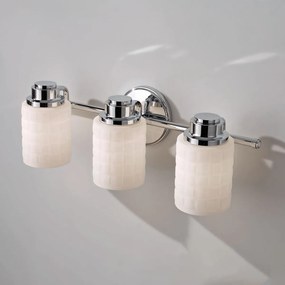 Feiss glamour klasszikus tükör világítás wadsworth fehér króm elsfewadsworth3bath IP44