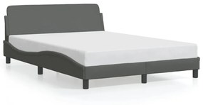 sötétszürke szövet ágykeret Dover 140x200 cm