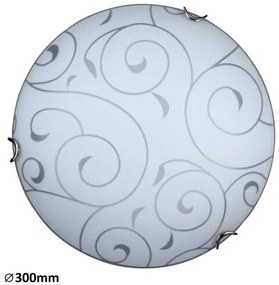 RÁBALUX 3852 HARMONY LUX Ufo Lámpa Króm Köröm E27 IP20