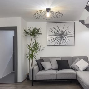 Brilagi - LED felületre szerelhető csillár CERIA WIRE 1xE27/40W/230V Ø80 cm fekete