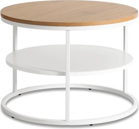 Asztal tölgy/fehér színben BEST