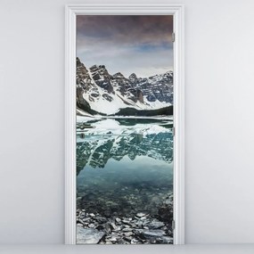 Fotótapéta ajtóra - Tó télen (95x205cm)