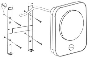 Eglo 99584 - LED Kültéri fali lámpa érzékelővel MADRIZ LED/9W/230V IP44