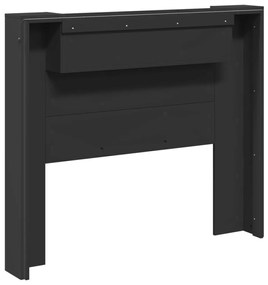 Fejtámla LED -es lámpákkal Fekete 120 x 16,5 x 103,5 cm Faanyag