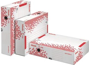 Archiválódoboz, A4, 80 mm, felfelé nyíló, karton, ESSELTE Speedbox, fehér (E623910)