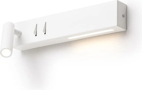 RENDL ODEON nástěnná s podsvícením bílá 230V LED 8+3W 30° 3000K