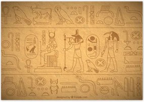 Poszterek 100x70 Egyiptomi hieroglifák