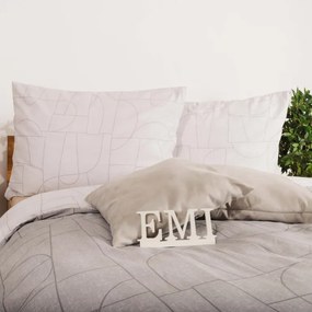 EMI Velur szürke pamutszatén ágyneműhuzat