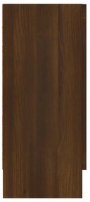 kézműves tölgy színű szerelt fa tálalószekrény 120x30,5x70 cm