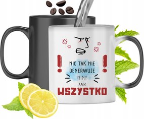 Mágikus Bögre Nina Fekete Színváltós, fényképes nyomattal