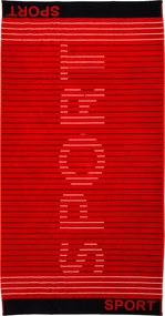 SPORT Strandtörölköző piros 165x90cm