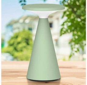 PAROS LED asztali lámpa, 1,8W, 5V USB, 1800 mAh, IP44, zöld