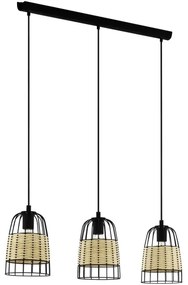 Eglo 43313 - Csillár zsinóron ANWICK 3xE27/40W/230V
