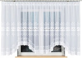 Jacquard függöny békák számára Bastia 600x160 fehér