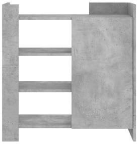 betonszürke szerelt fa tálalószekrény 73,5 x 35 x 75 cm