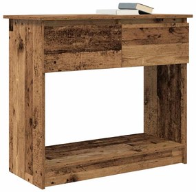 antik fa konzolasztal fiókokkal 85,5x38,5x74,5 cm