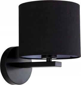 Klasszikus fekete Cecina fali lámpa, univerzális falra szerelhető lámpa, folyosóra