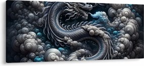 Kép – Sárkány a füstben (120x50 cm)