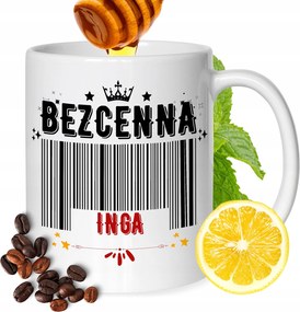 Bögre Inga Barátnő Feleség Ajándék Nyomtatott Fehér 330ml