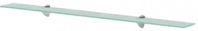 2 db lebegő üvegpolc 100 x 20 cm 8 mm