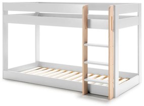 Fehér emeletes gyerekágy 90x190 cm Angel – Marckeric