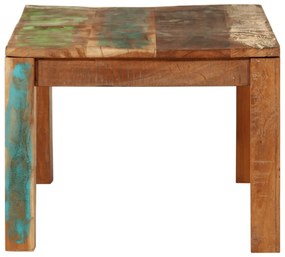 vidaXL dohányzóasztal 110x55x40 cm Tömör, újrahasznosított fa