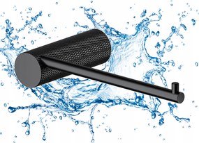 Elegáns fekete WC-papír tartó Tartósság és Stílus