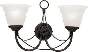Elstead Lighting CARISBROOKE CB2-BLACK Fali lámpa 2x60W/E14