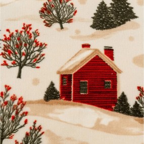 Mikroplüss ágyneműhuzat FARM HOUSE krémszínű Ágyneműhuzat mérete: 70 x 90 cm | 140 x 220 cm