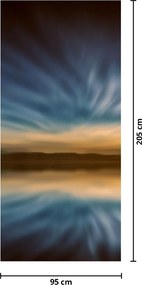 Fotótapéta ajtóra - Világítótorony a tengerben (95x205cm)