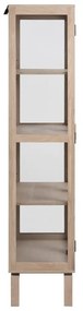 Natúr színű tálalószekrény tölgyfa dekorral 80x180 cm Linley – Actona