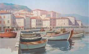 Fotótapéta Flizelin Dekoratív tapéta Tengerparti kikötő 416x254 Ragasztó