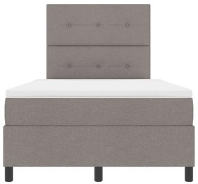 Box Spring Ágy Matresszel Taupe Kis Dupla Szövet