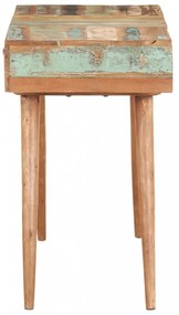 tömör újrahasznosított fa fésülködőasztal tükörrel 112x45x76 cm