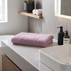EMI Bella lila pamut fürdőlepedő 70x140 cm
