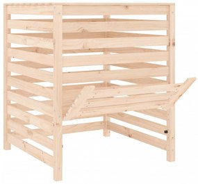 tömör fenyőfa komposztáló 82,5x82,5x99,5 cm