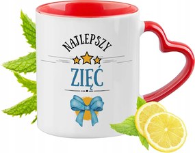 Vőnek Piros Bögre Szív Alakú Füllel Ajándék