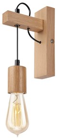 Fali lámpa LEON 1xE27/60W/230V tölgy