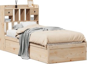vidaXL tömör fenyőfa ágykeret matrac nélkül 90 x 190 cm