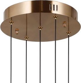 Italux modern függeszték alani átlátszó arany itxpnd-34375-5-hbr