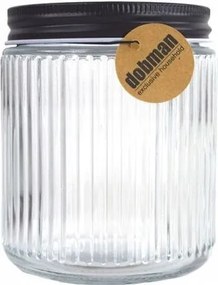 Élelmiszer tároló üveg 0,5 literes, csavaros tetővel