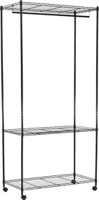 Mozgatható akasztó, fekete, VERDONE