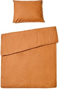 Pamut ágynemű CALMORA terrakotta Ágyneműhuzat mérete: 2 db 70 x 90 cm | 200 x 220 cm