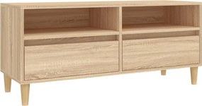 vidaXL sonoma tölgyszínű szerelt fa TV-szekrény 100x34,5x44,5 cm
