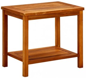 tömör akácfa dohányzóasztal 50 x 35 x 45 cm