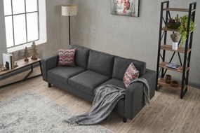 3 személyes kanapé Kale Linen - Antracit