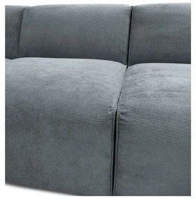 Szürke kordbársony sarokkanapé (bal oldali) Sting – Scandic