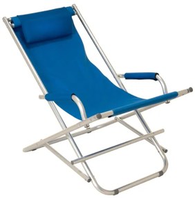 Összecsukható szék alumínium kék