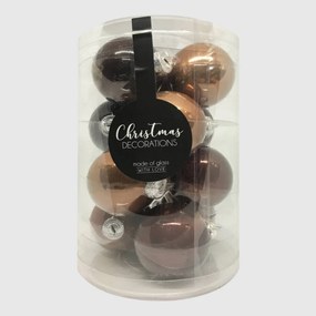 Elegant Lounge üveg karácsonyi gömb szett 12*6cm