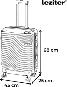 TraveLux Urban IV gurulós bőrönd szett fekete